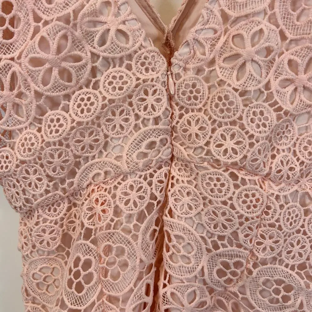 Lovers + Friends Marni Pink Lace Mini Dress Women's‎ Size Small - NWT